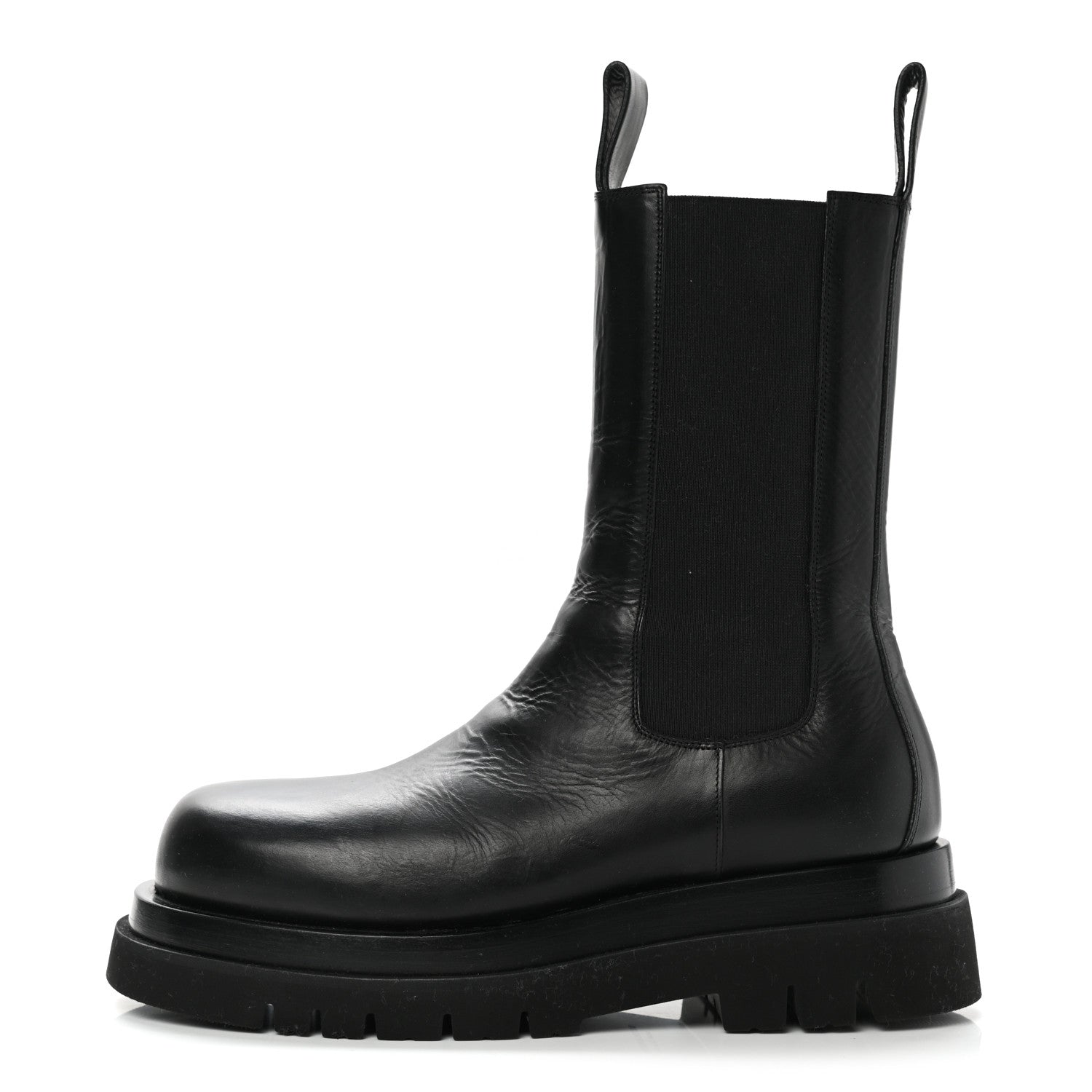 Bottega Veneta Calfskin The Lug Chelsea Boots 41 Black 1 of 11