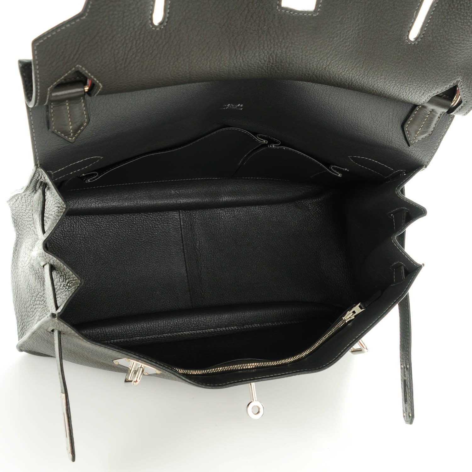 Hermes Taurillon Clemence Jypsiere 37 Graphite 8 of 17