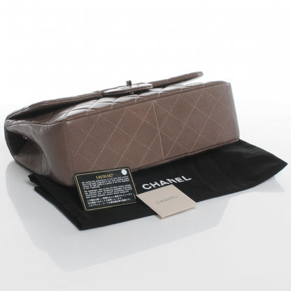 Chanel Caviar Jumbo Single Flap Taupe 4 of 7