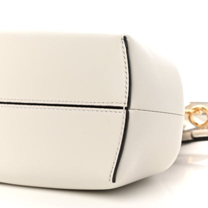 Fendi Shiny Nappa Snakeskin Small Fendi First White Roccia 9 of 9