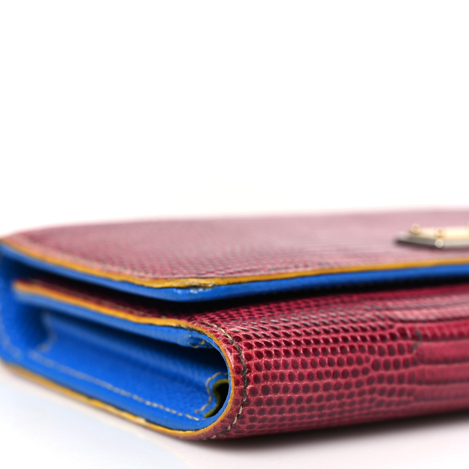 Dolce & Gabbana Dauphine Stampa Iguana Mini Miss Sicily Chain Phone Case Wallet Red Multicolor 8 of 10