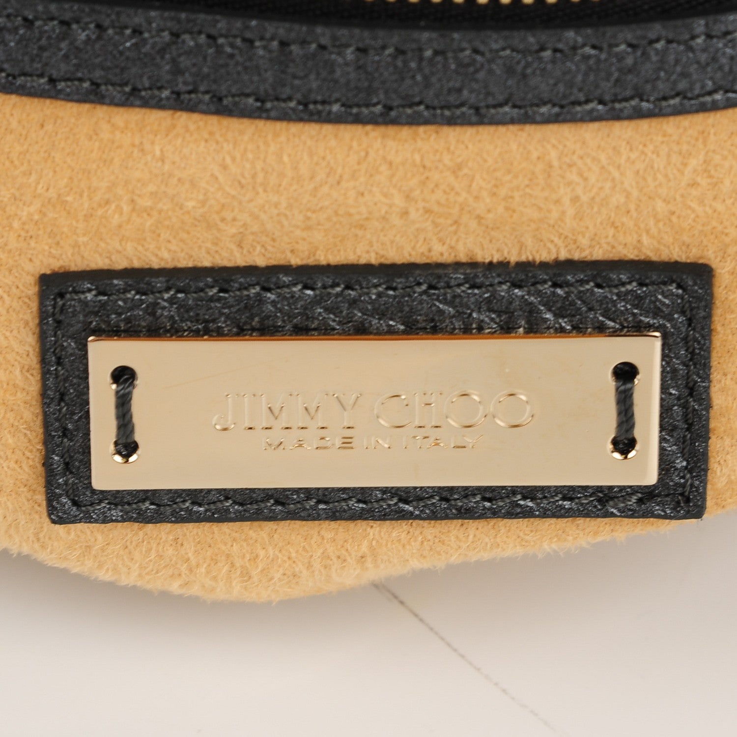 Jimmy Choo Metallic Deerskin Large Solar Hobo Anthracite 6 of 7