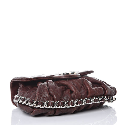 Chanel Washed Lambskin Mini Chain Around Messenger Dark Brown 4 of 10