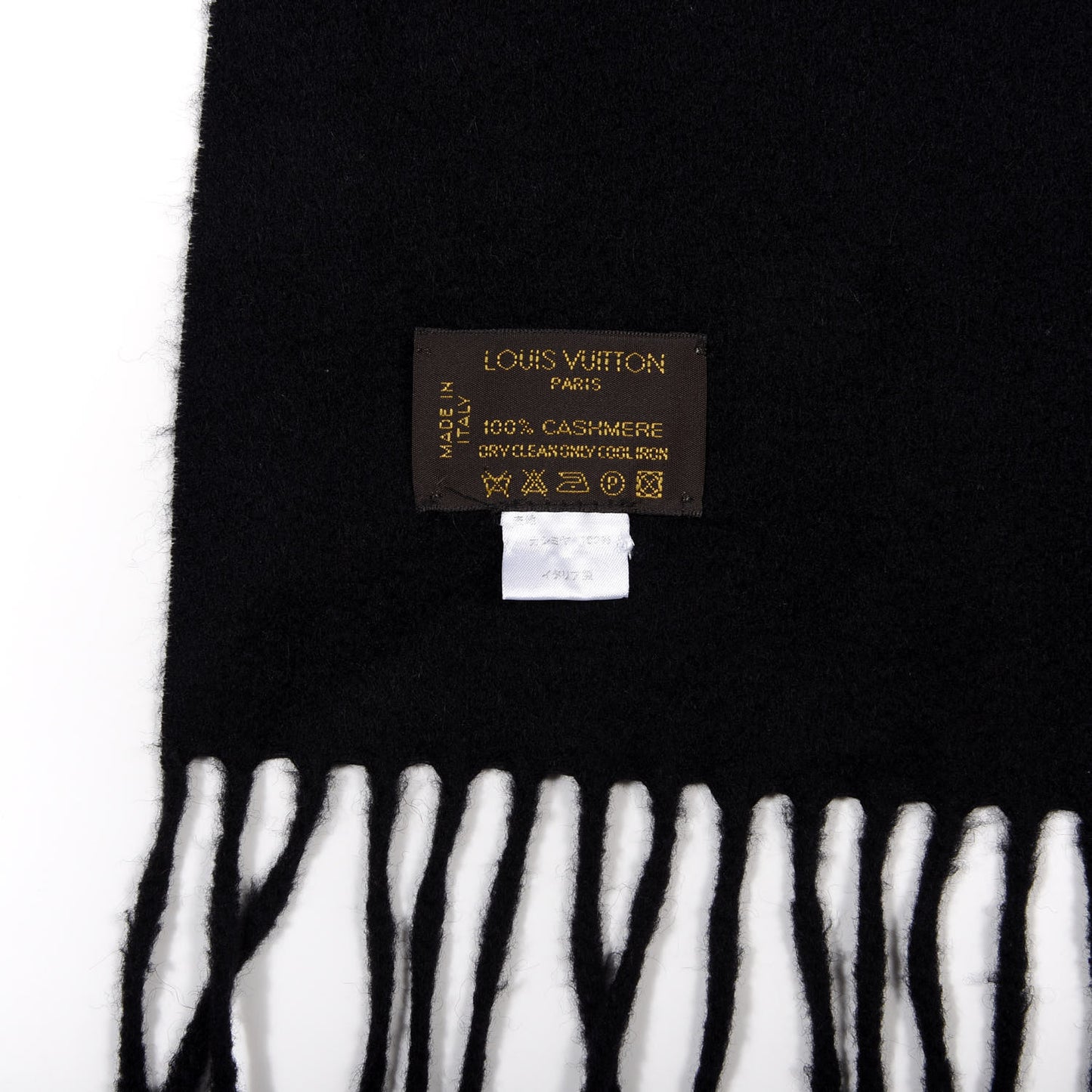 Cashmere Jhelam Muffler Scarf Black