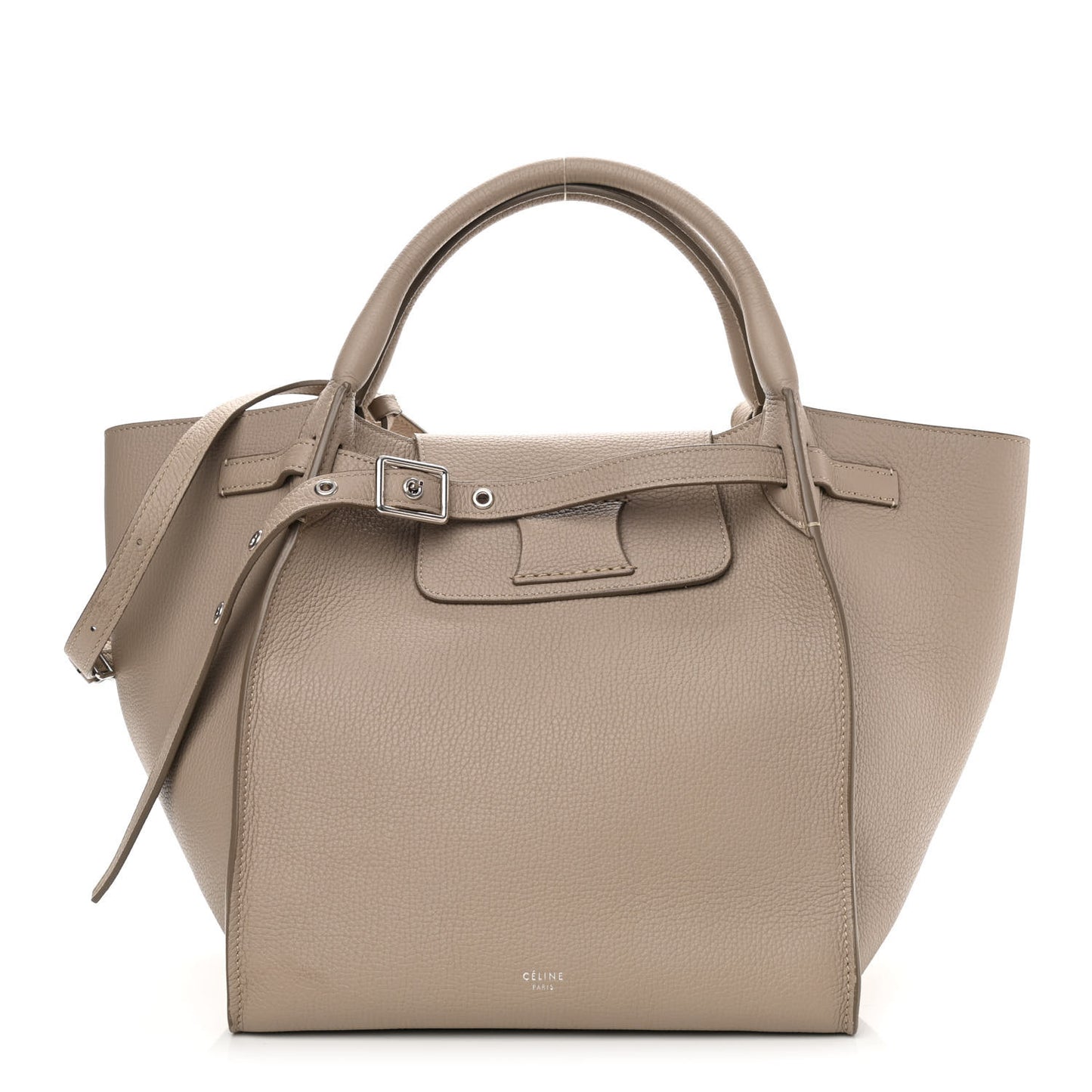 Supple Grained Calfskin Small Big Bag Light Taupe
