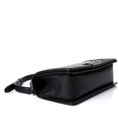 Chanel Caviar Quilted Medium Boy Flap Black 4 of 10
