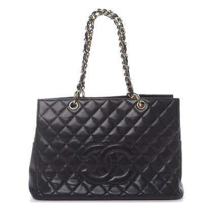 Chanel Caviar Quilted Grand Timeless Tote GTT Black 1 of 10