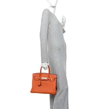 Hermes Togo Birkin 30 Orange 2 of 11