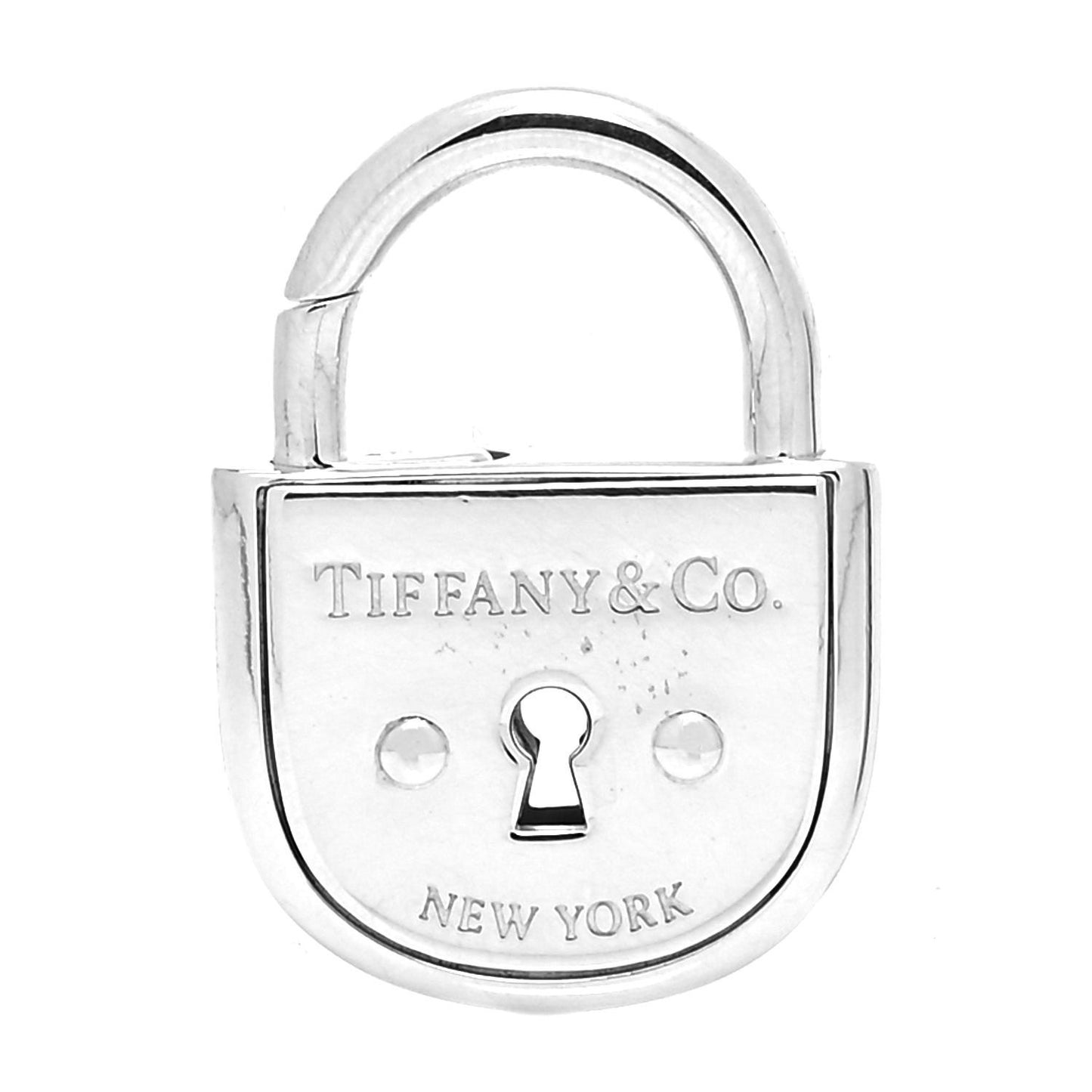 Sterling Silver Arc Lock Charm Pendant