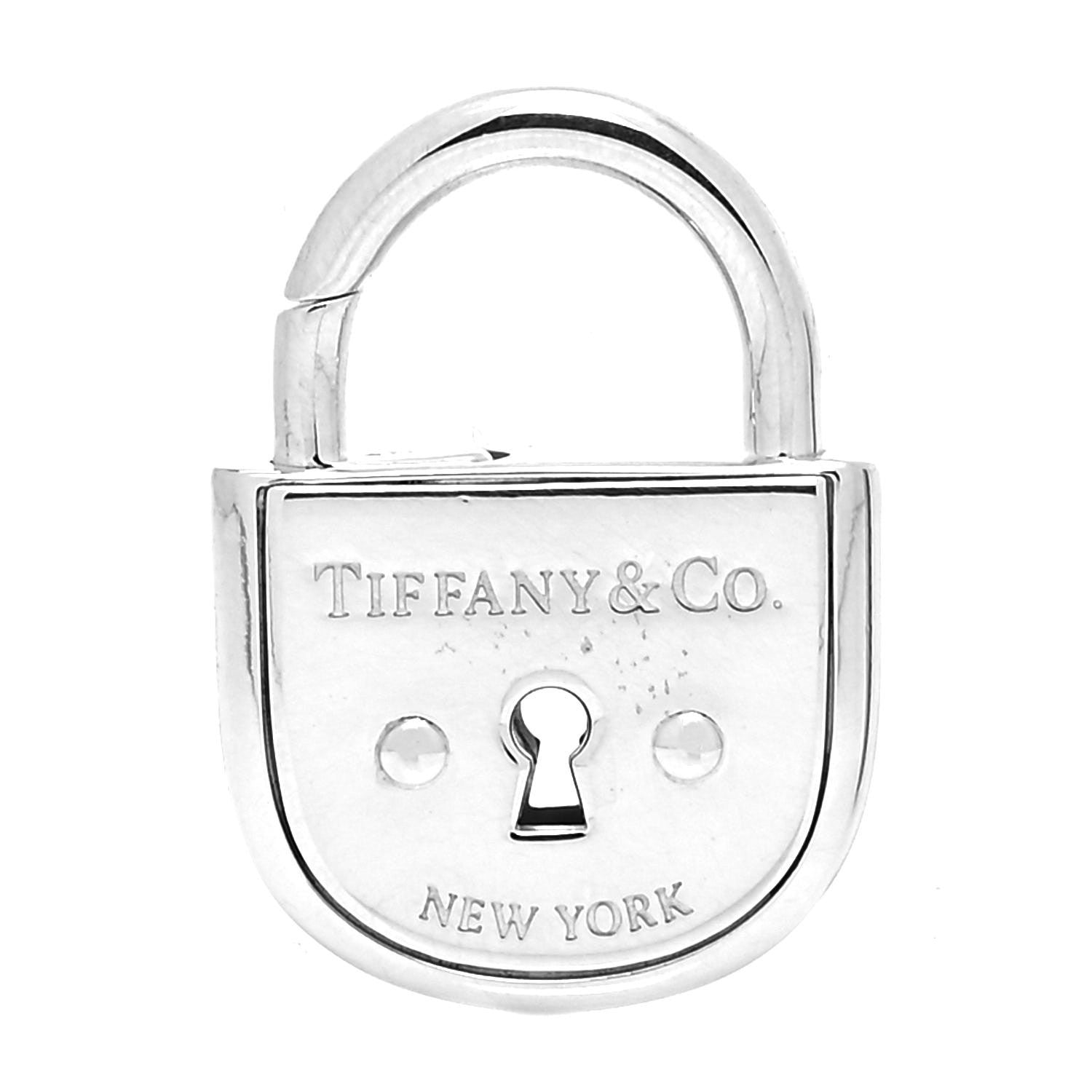 Tiffany Sterling Silver Arc Lock Charm Pendant 1 of 5