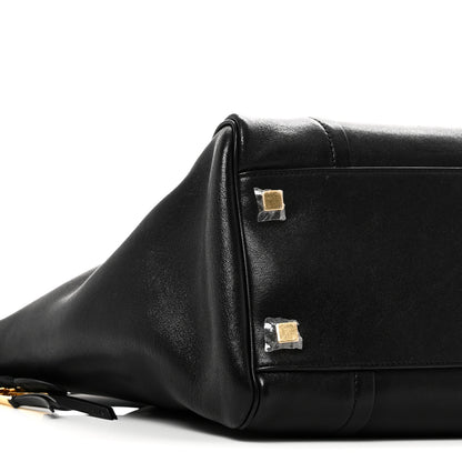 Celine Supple Shiny Lambskin Medium Smiling New Luggage Black 8 of 10
