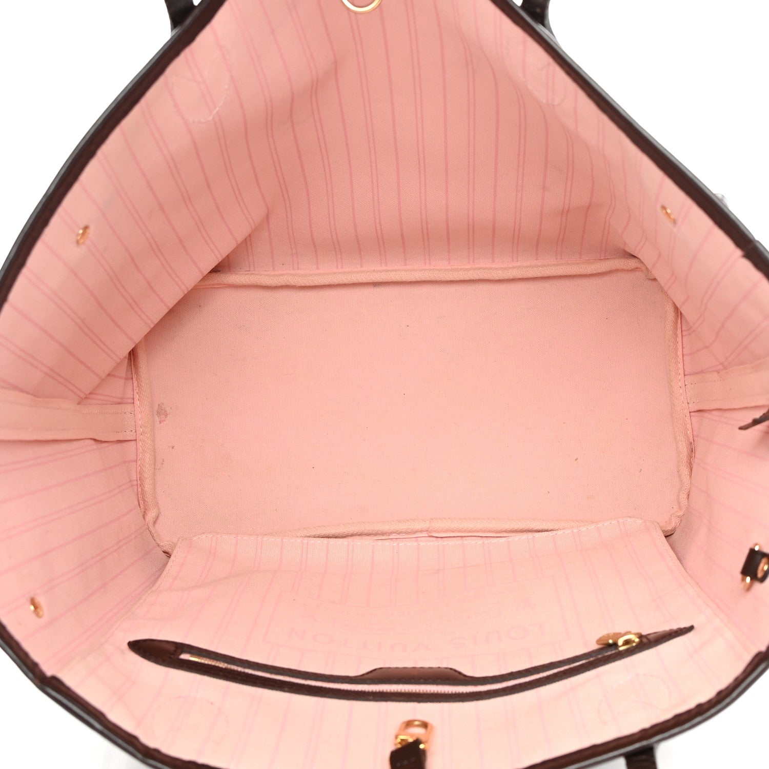 Louis Vuitton Damier Ebene Neo Neverfull MM Rose Ballerine 6 of 26