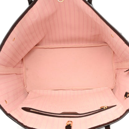Louis Vuitton Damier Ebene Neo Neverfull MM Rose Ballerine 6 of 26