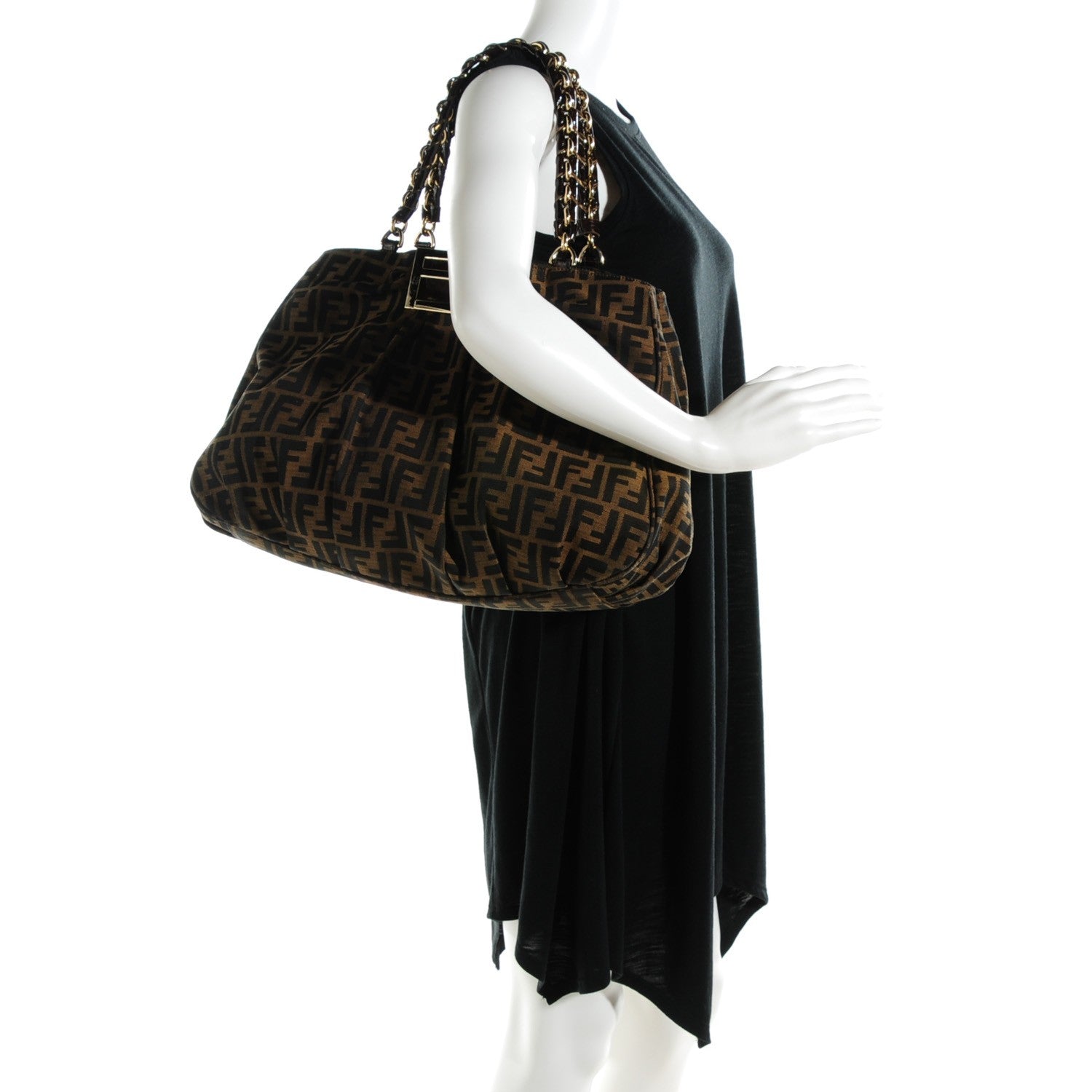 Fendi Zucca Mia Tote Tobacco 2 of 9