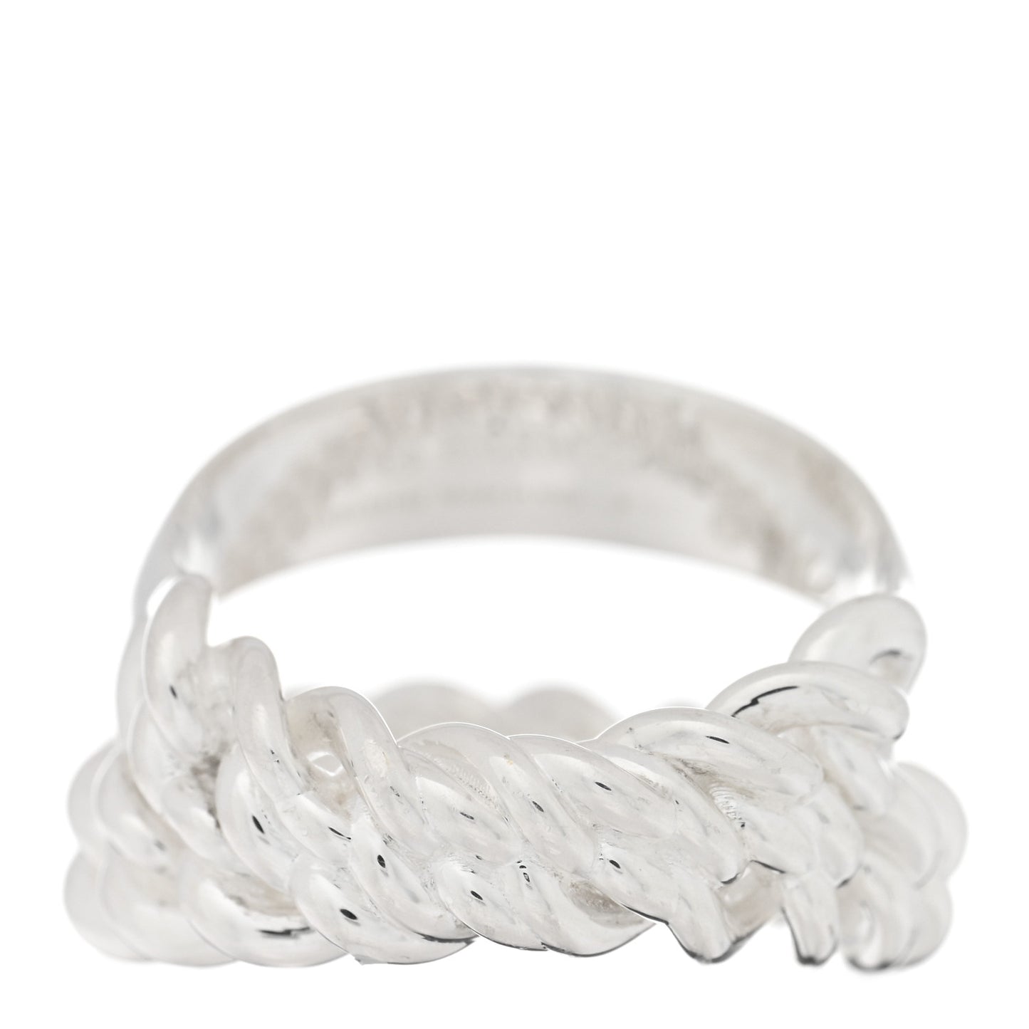 Sterling Silver MM Boucle Selier Inflexible Ring 54 6.75