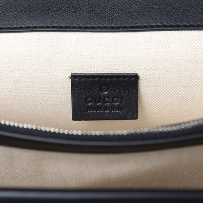 Gucci Calfskin Embroidered Medium Dionysus Shoulder Bag Black 6 of 12