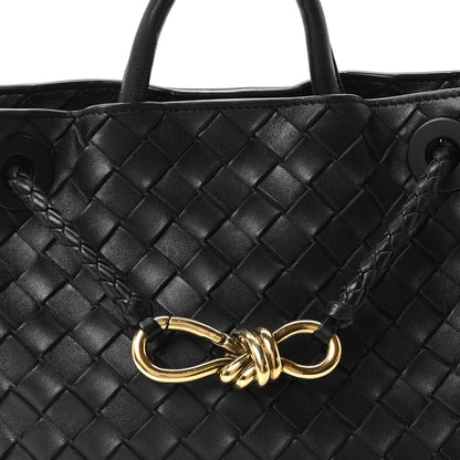 Bottega Veneta Nappa Intrecciato Small Andiamo Shoulder Bag Black 7 of 9
