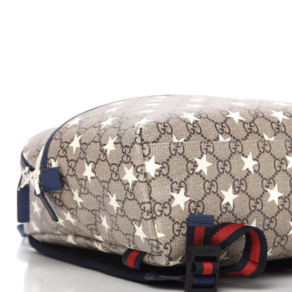Gucci GG Supreme Monogram Stars Childrens Backpack Beige Ebony Yellow Royal 6 of 10