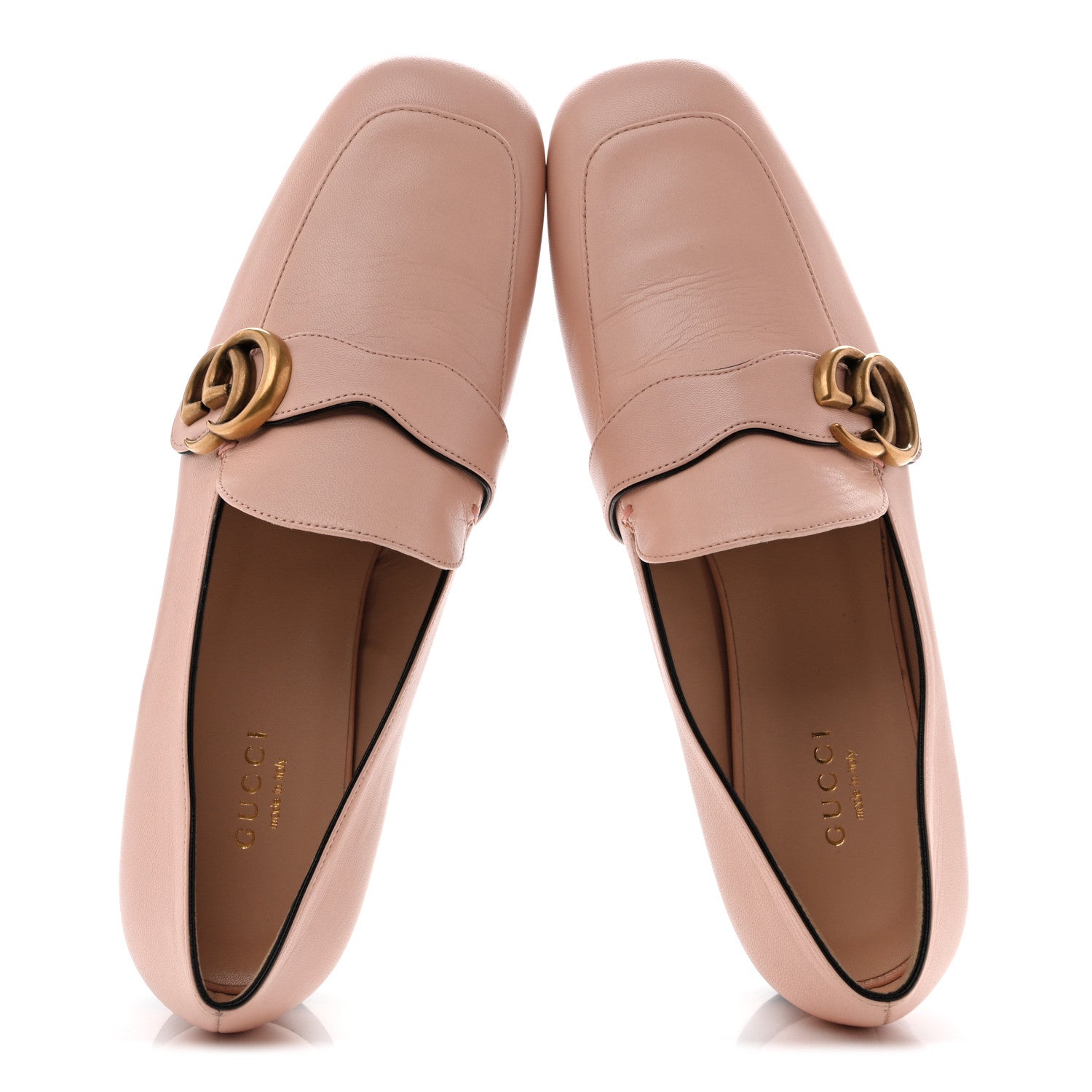 Gucci Malaga Kid Womens GG Marmont Loafers 38.5 Perfect Pink 2 of 13