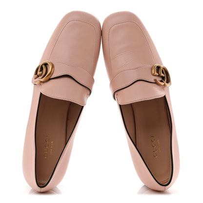 Gucci Malaga Kid Womens GG Marmont Loafers 38.5 Perfect Pink 2 of 13