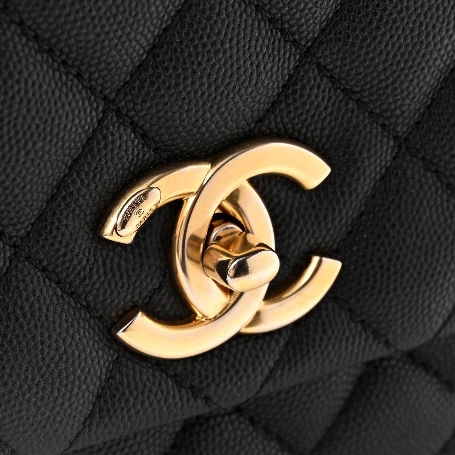 Chanel Caviar Quilted Small Coco Handle Flap Black 12 of 13