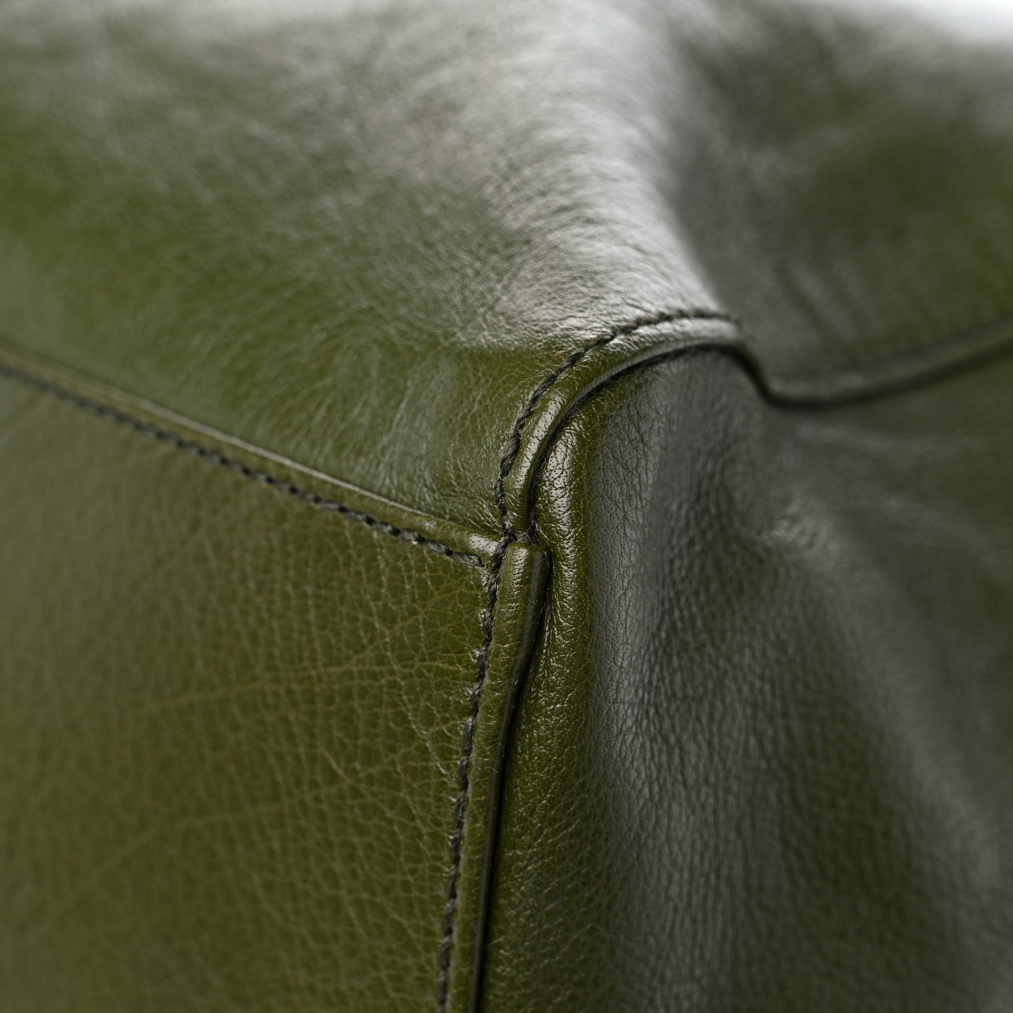 Calfskin Tonal GG Medium Tote Bag Forrest Green