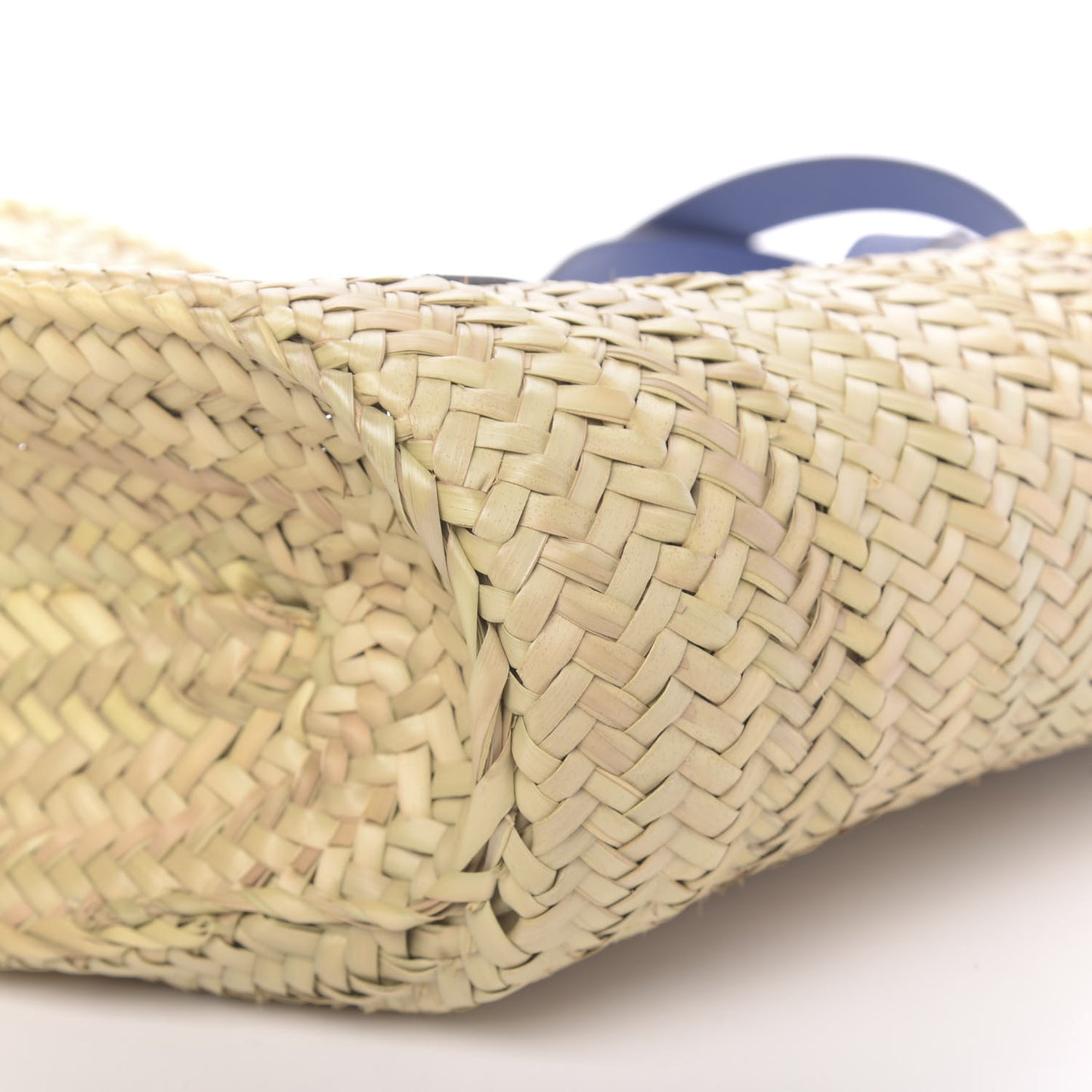 Raffia Basket Tote Bag Cream Multi
