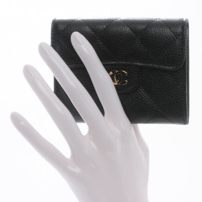 Chanel Caviar Small Compact Wallet Black 2 of 8