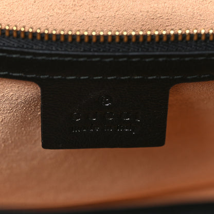 Gucci Monogram Matelasse Diagonal Small GG Marmont Shoulder Bag Beige Black 6 of 9