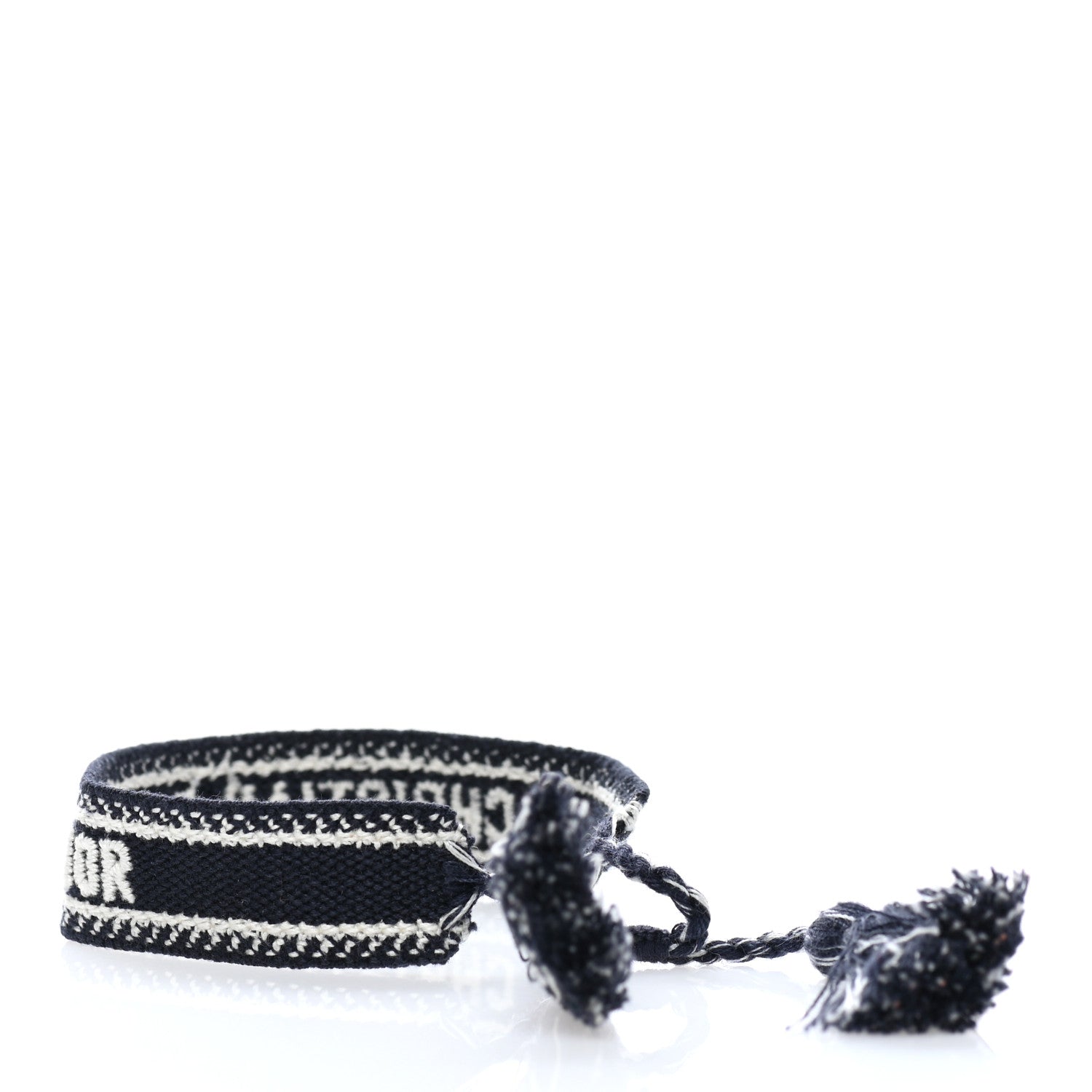 Christian Dior Woven Cotton J'Adior Friendship Bracelet Navy 2 of 3