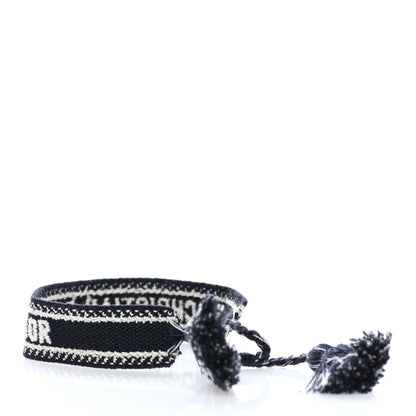 Christian Dior Woven Cotton J'Adior Friendship Bracelet Navy 2 of 3