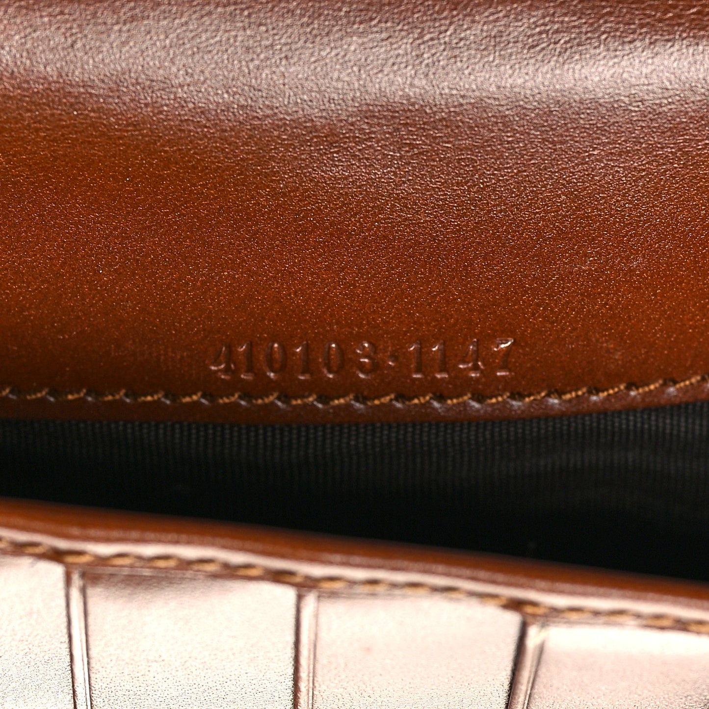 GG Supreme Monogram Cuoio Toscano Zip Around Organizer Wallet Beige Ebony Cuir