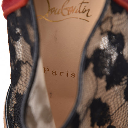 Christian Louboutin Lace Calf Hair Leopard Printed Aeronotoc 160 Ankles Booties 38.5 10 of 13