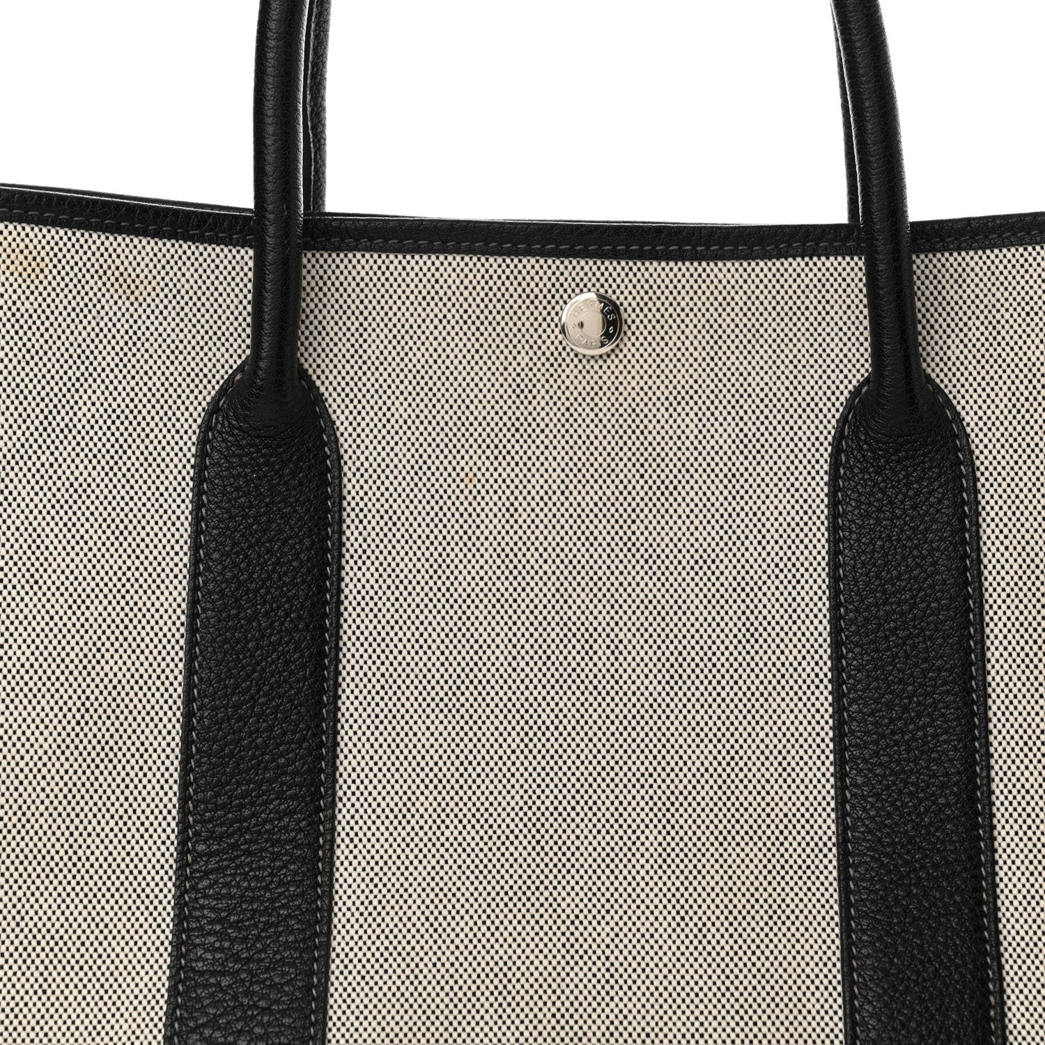 Hermes Toile Buffle Skipper Garden Party 36 MM Tote Black 7 of 16