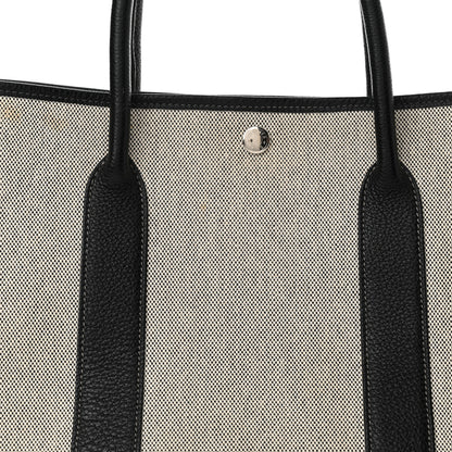 Hermes Toile Buffle Skipper Garden Party 36 MM Tote Black 7 of 16