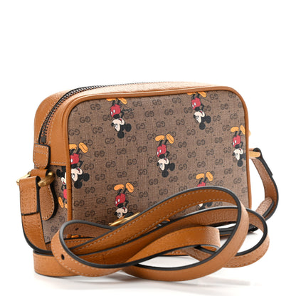 Gucci X DISNEY Mini Vintage GG Supreme Monogram Mickey Mouse Shoulder Bag Beige Vintage Sun Oil 3 of 9