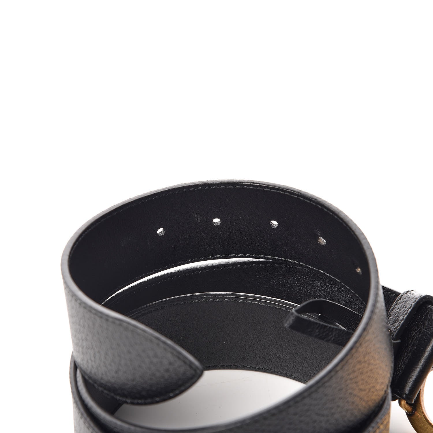Gucci Textured Calfskin Double G 40mm Belt 90 36 Black 6 of 7
