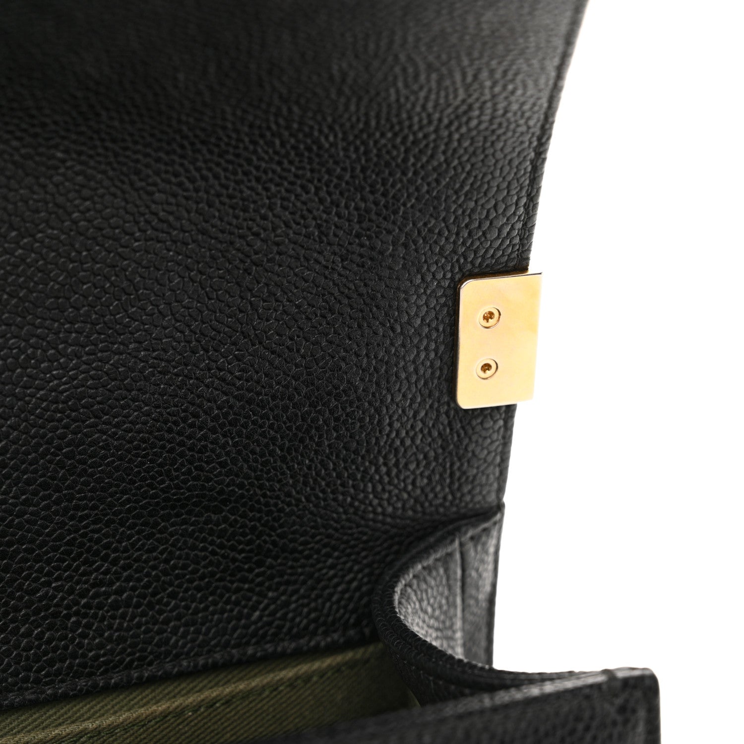 Chanel Caviar Quilted Medium Boy Flap Black 12 of 14