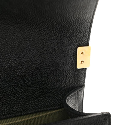 Chanel Caviar Quilted Medium Boy Flap Black 12 of 14