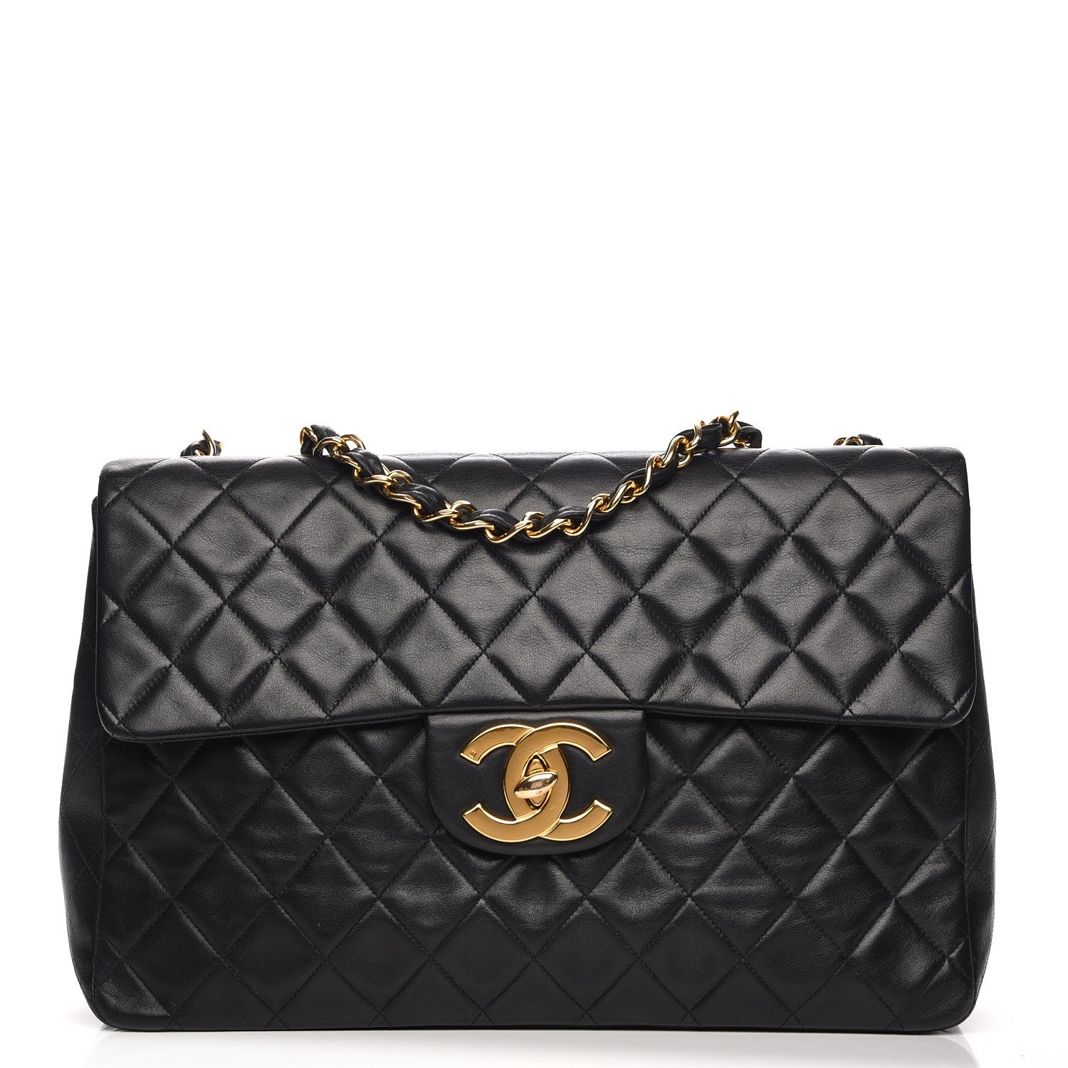 Chanel Lambskin XL Jumbo Flap Black 1 of 10