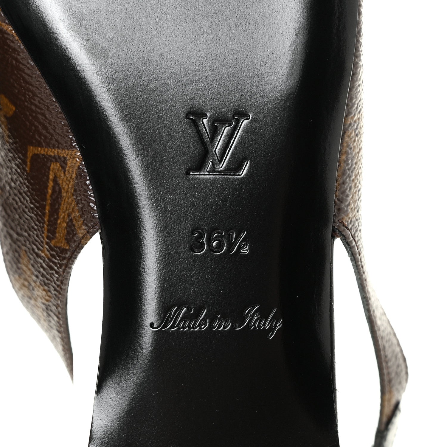 Louis Vuitton Patent Monogram Cherie Slingback Ballerina Flats 36.5 6 of 9