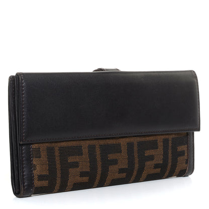 Fendi Zucca Continental Wallet Tobacco 3 of 10