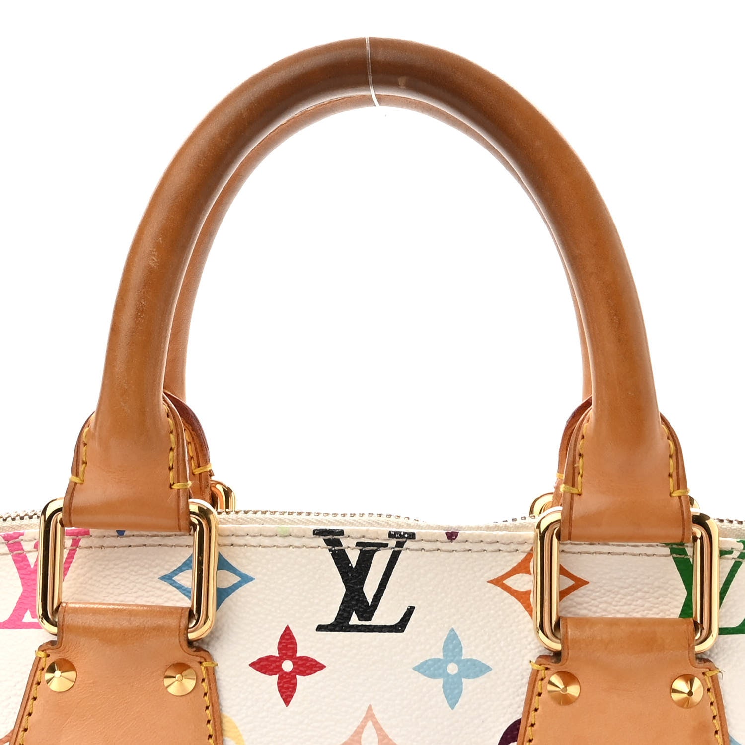 Louis Vuitton Monogram Multicolor Alma White 10 of 11