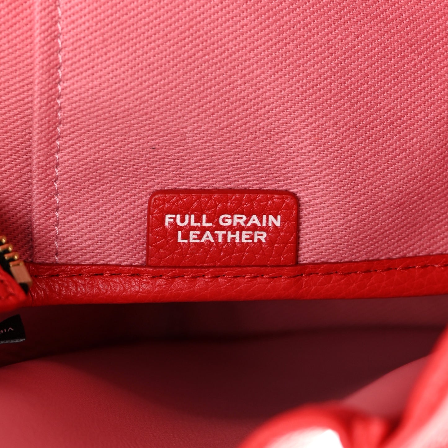 Grained Calfskin Medium The Tote Bag True Red