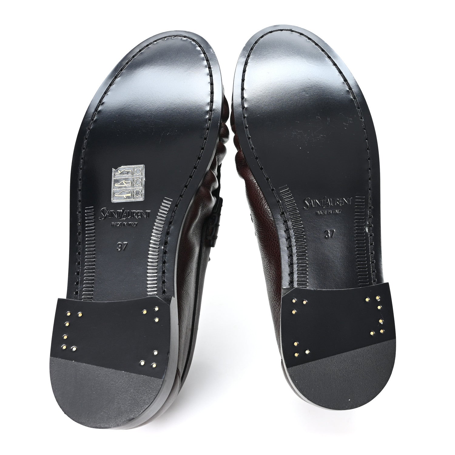 Saint Laurent Radiance Calfskin Le Loafer 15 Moccasin 37 Paris Brown 6 of 10