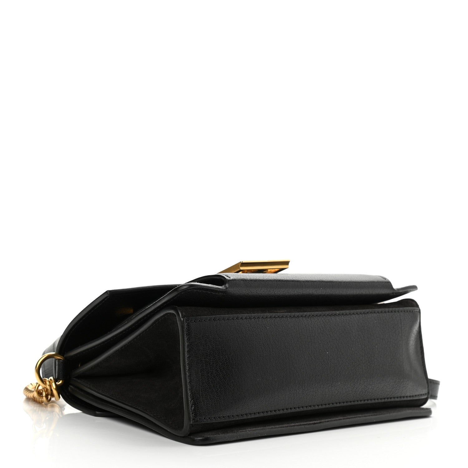 Givenchy Goatskin Suede Small GV3 Shoulder Bag Black 4 of 12