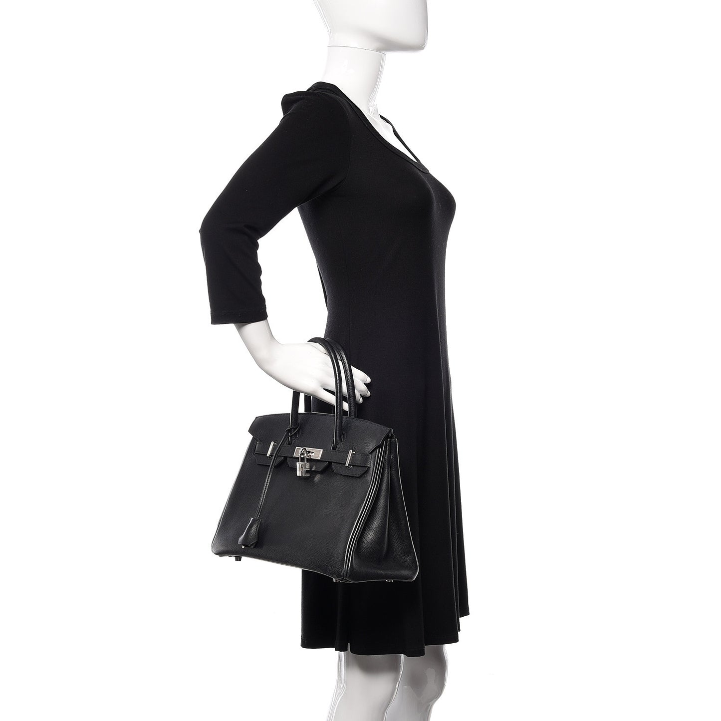 Epsom Birkin 30 Black