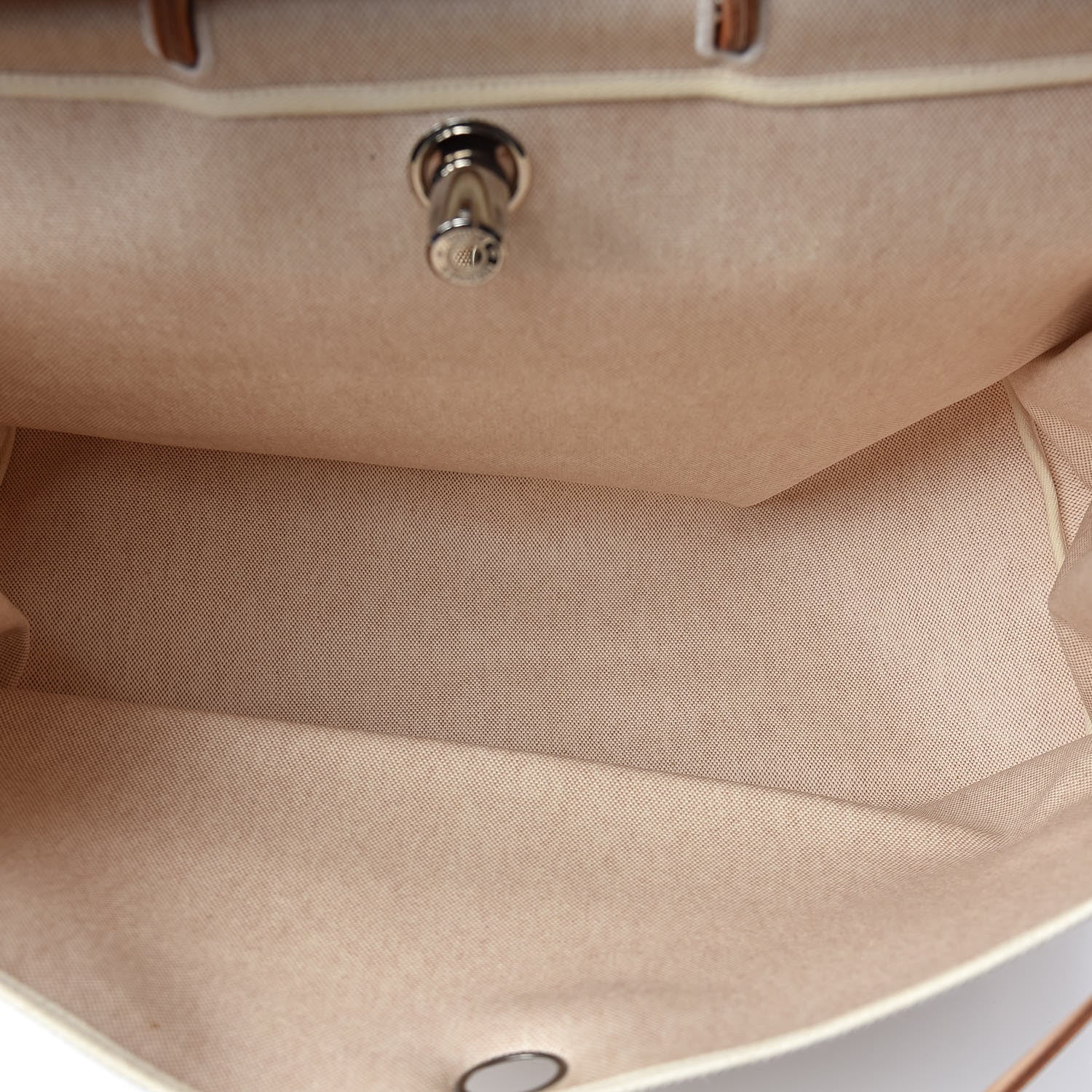 Hermes Toile Vache Calfskin Herbag Cabin Natural 7 of 20