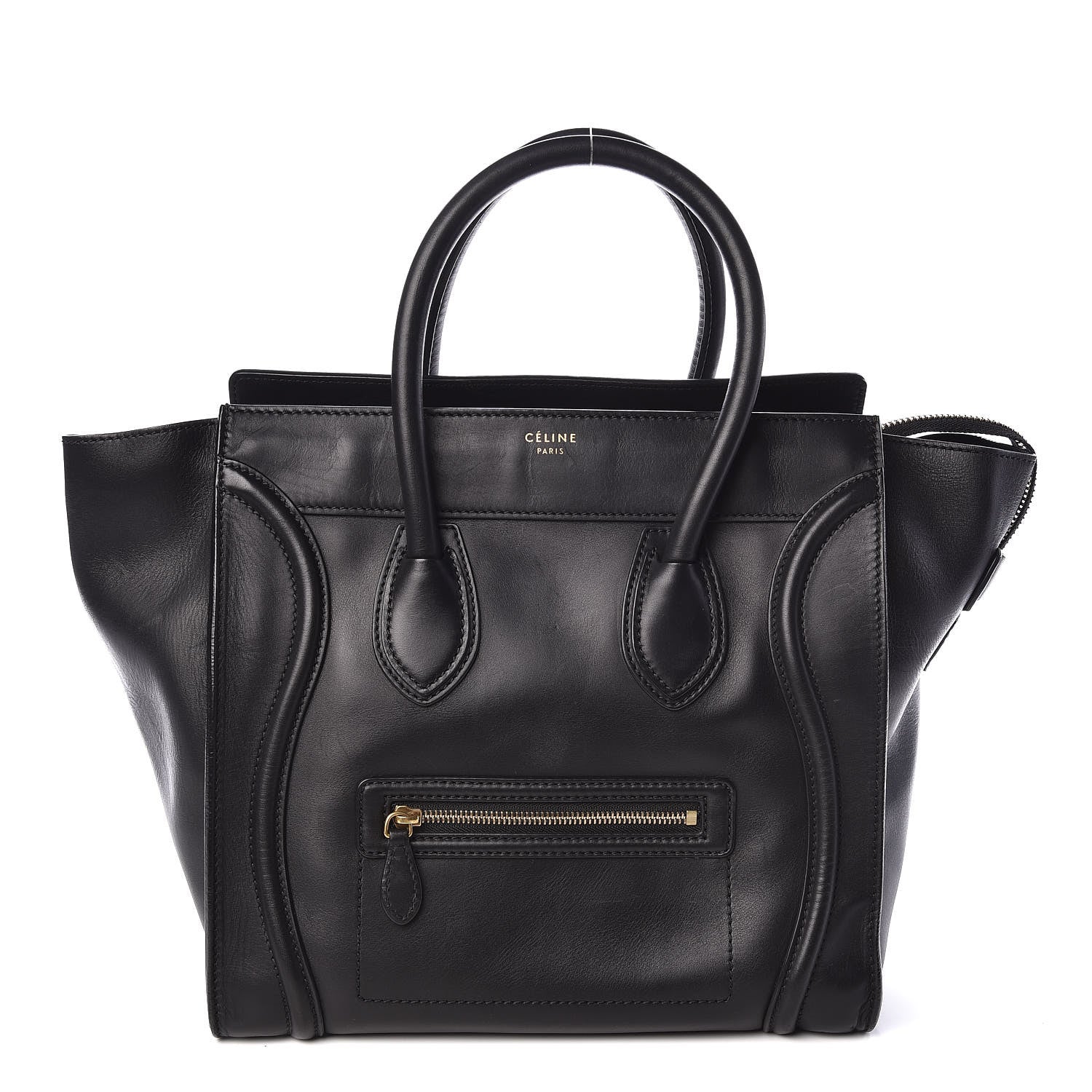 Celine Smooth Calfskin Mini Luggage Black 1 of 10