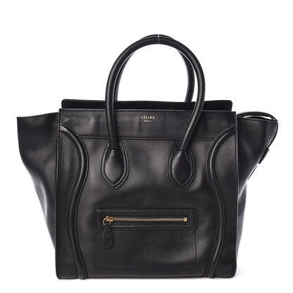 Celine Smooth Calfskin Mini Luggage Black 1 of 10